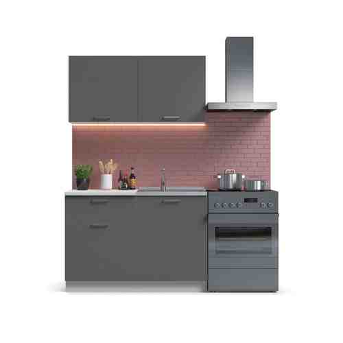 Кухонный гарнитур Люкс-120 Лайт Серый графит арт. 521097
