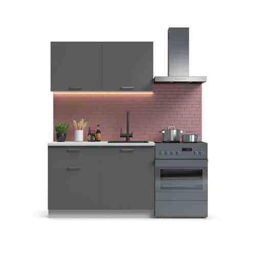 Кухонный гарнитур Люкс-120 Серый графит арт. 521099