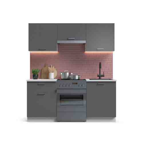 Кухонный гарнитур Люкс-180 Серый графит арт. 521100